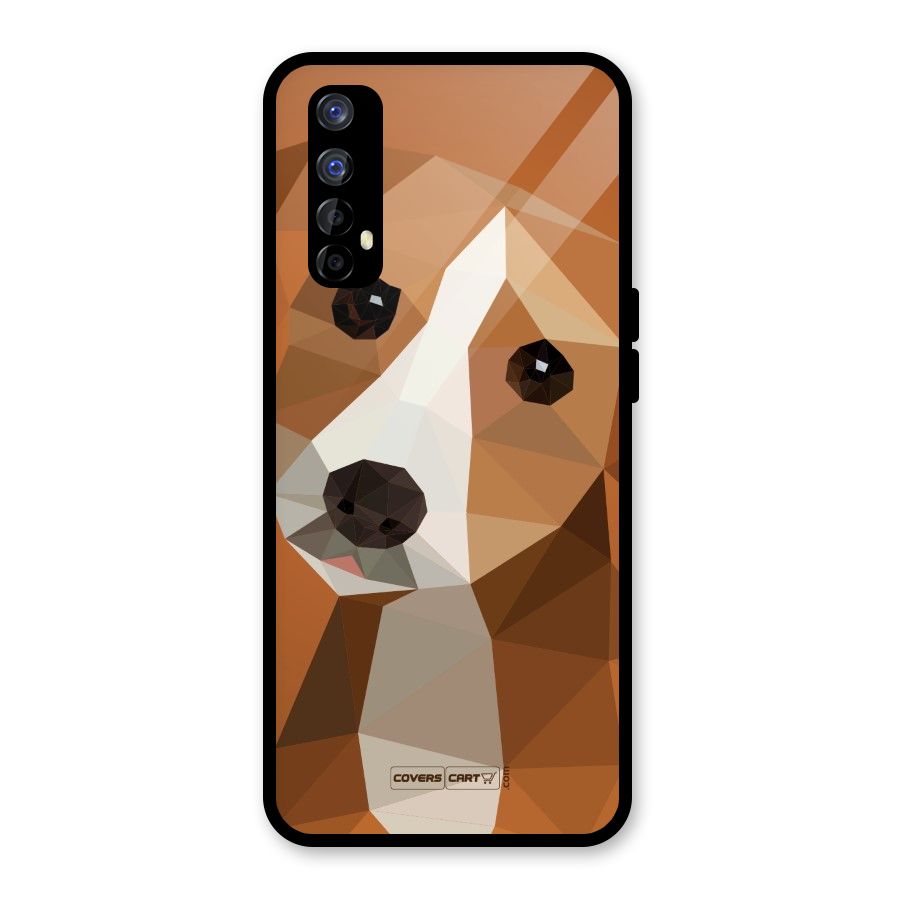 Cute Dog Glass Back Case for Realme Narzo 20 Pro