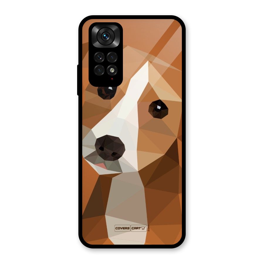Cute Dog Glass Back Case for Redmi Note 11S
