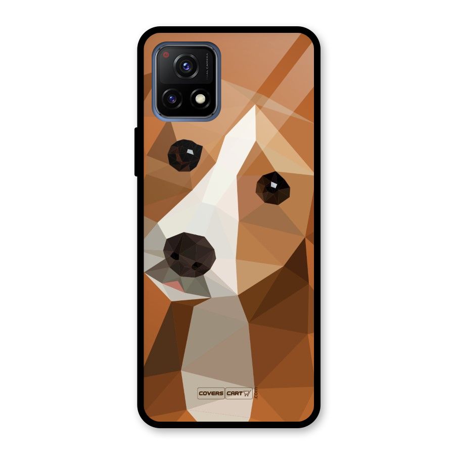 Cute Dog Glass Back Case for Vivo Y72 5G