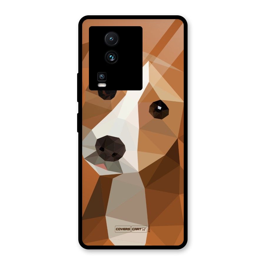 Cute Dog Glass Back Case for Vivo iQOO Neo 7 Pro