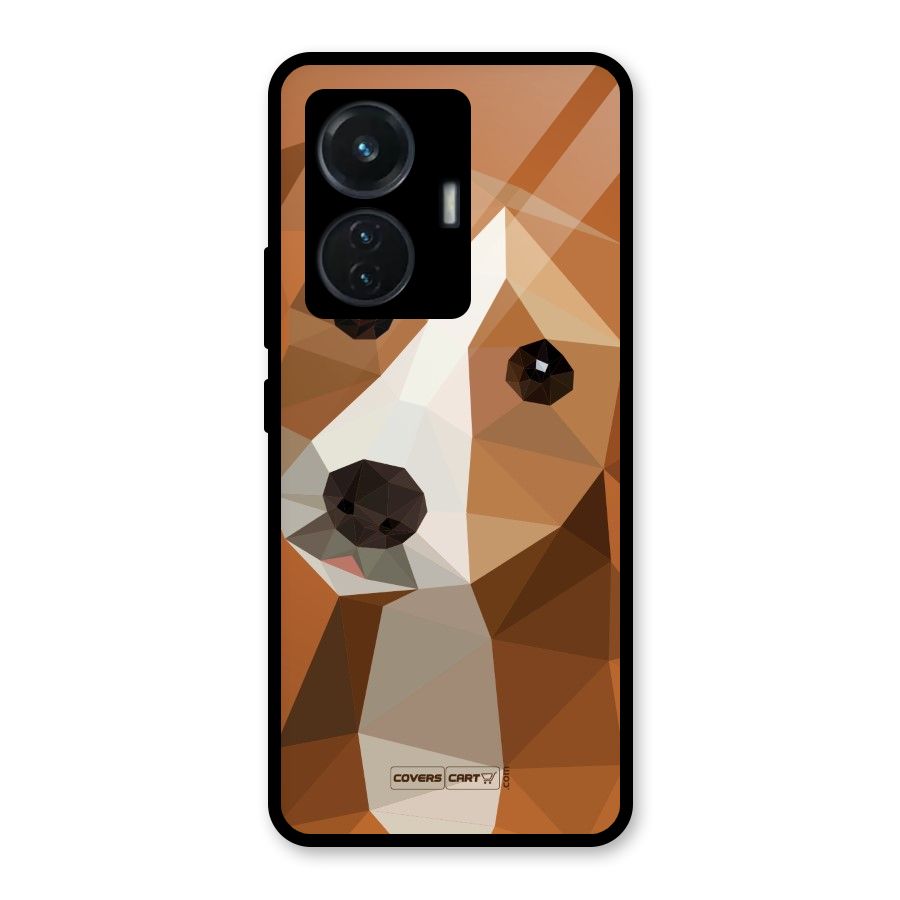 Cute Dog Glass Back Case for iQOO Z6 44W