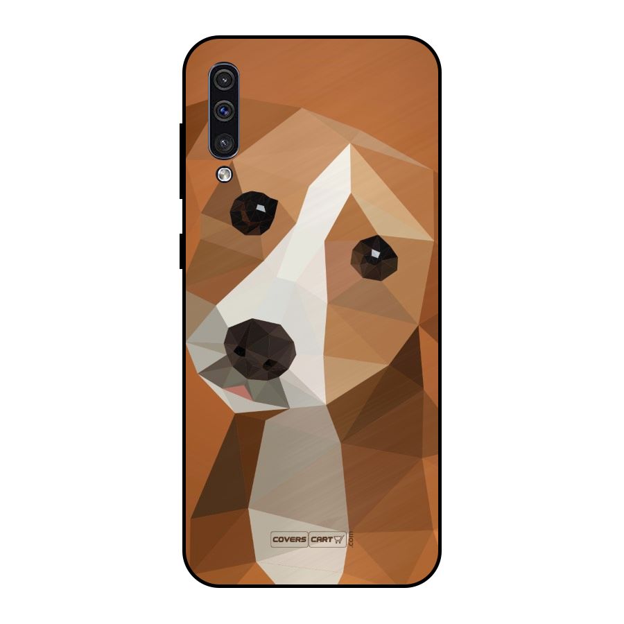 Cute Dog Metal Back Case for Galaxy A30s