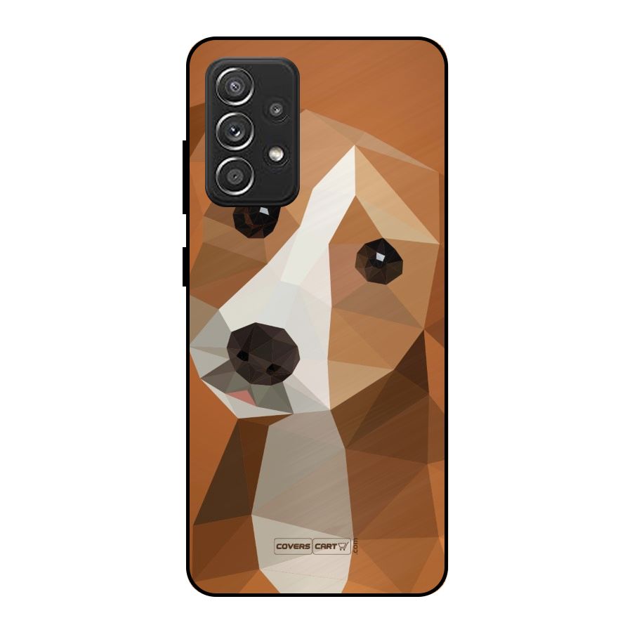 Cute Dog Metal Back Case for Galaxy A52s 5G