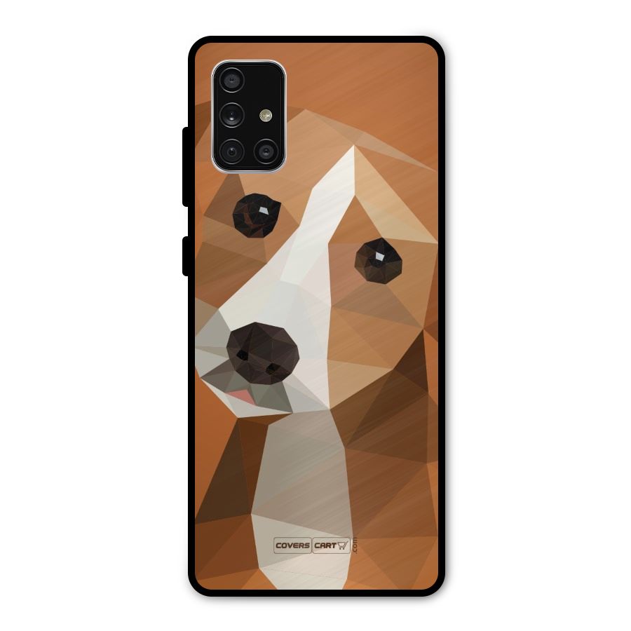 Cute Dog Metal Back Case for Galaxy A71