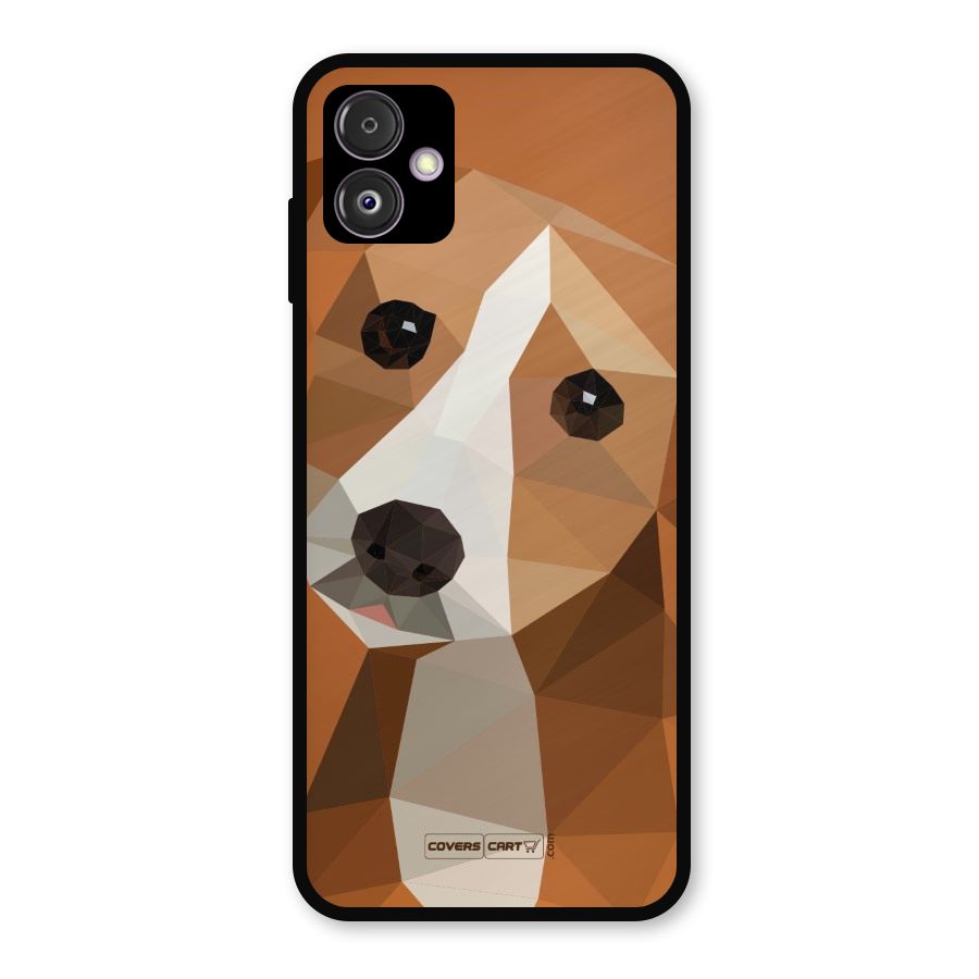 Cute Dog Metal Back Case for Galaxy F14