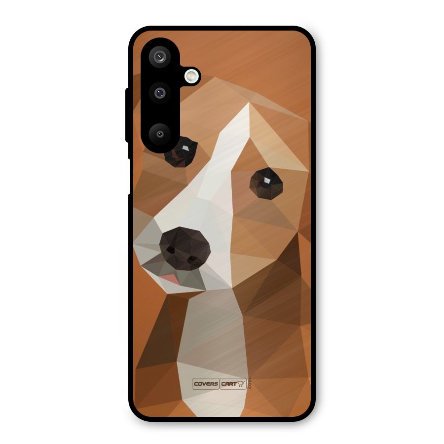 Cute Dog Metal Back Case for Galaxy M16