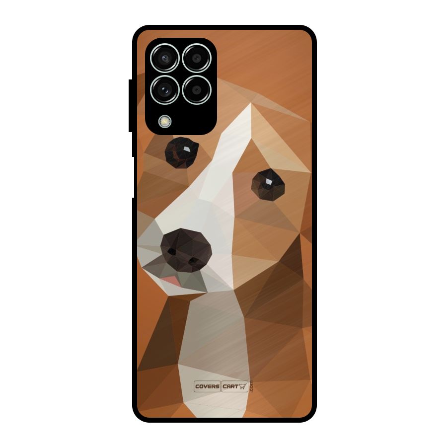 Cute Dog Metal Back Case for Galaxy M33
