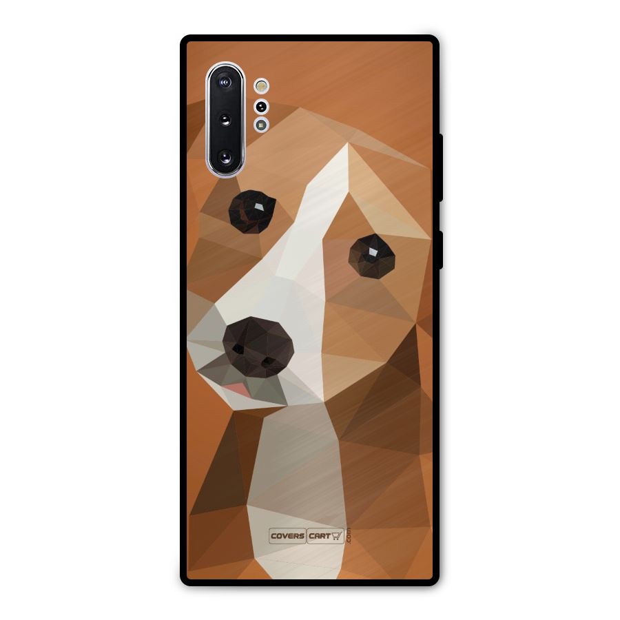 Cute Dog Metal Back Case for Galaxy Note 10 Plus