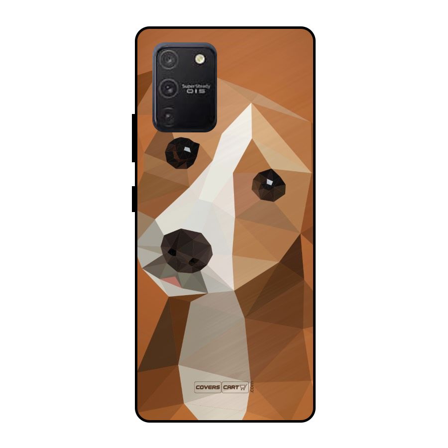 Cute Dog Metal Back Case for Galaxy S10 Lite