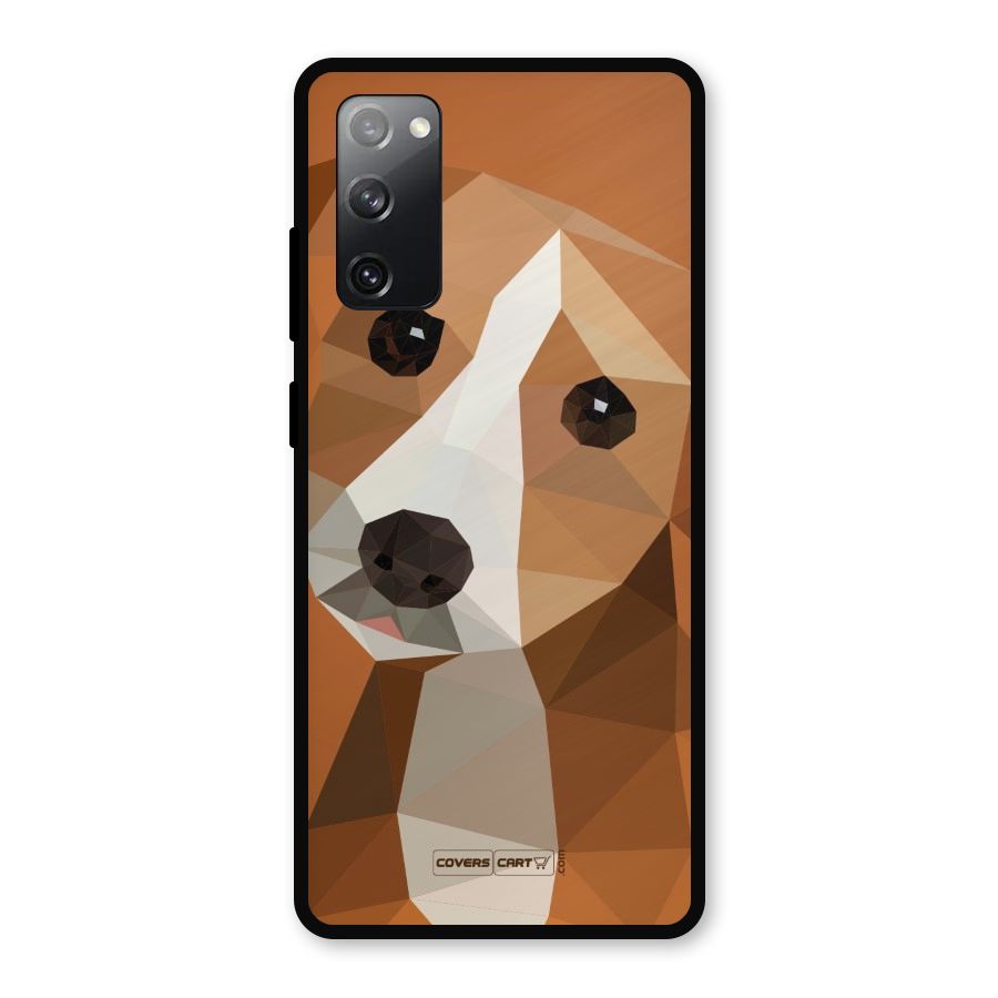 Cute Dog Metal Back Case for Galaxy S20 FE 5G