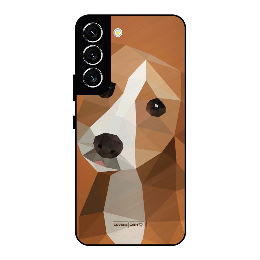 Cute Dog Metal Back Case for Galaxy S22 5G