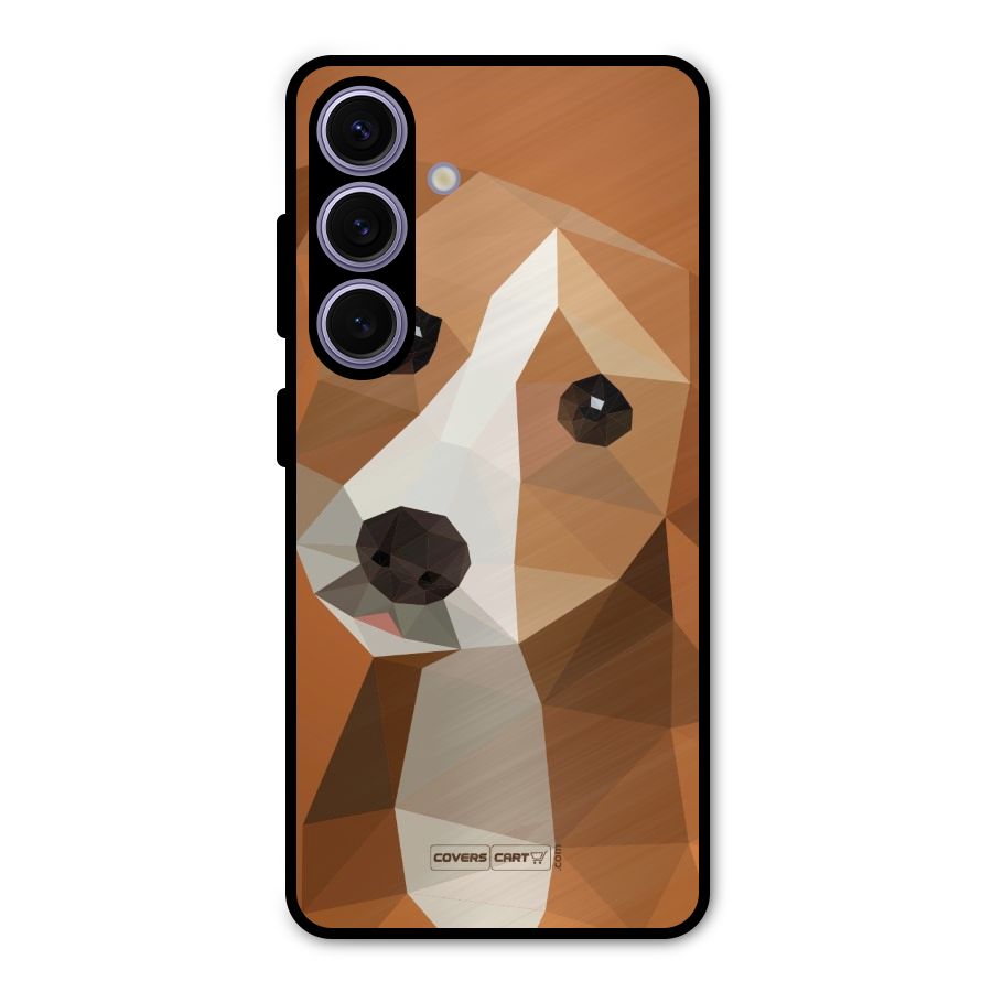 Cute Dog Metal Back Case for Galaxy S24