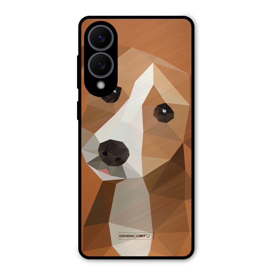 Cute Dog Metal Back Case for Galaxy S25 Edge