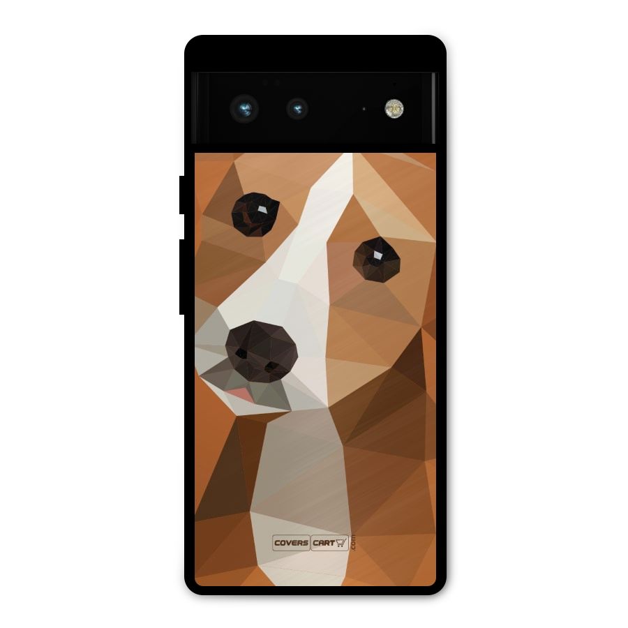 Cute Dog Metal Back Case for Google Pixel 6