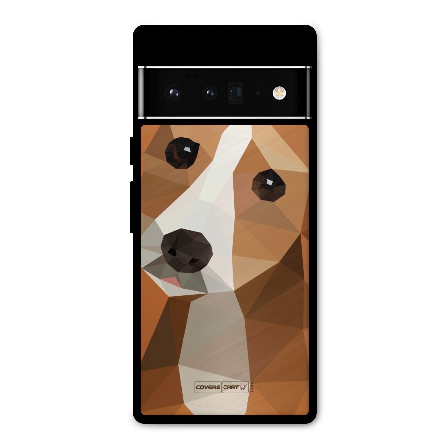 Cute Dog Metal Back Case for Google Pixel 6 Pro