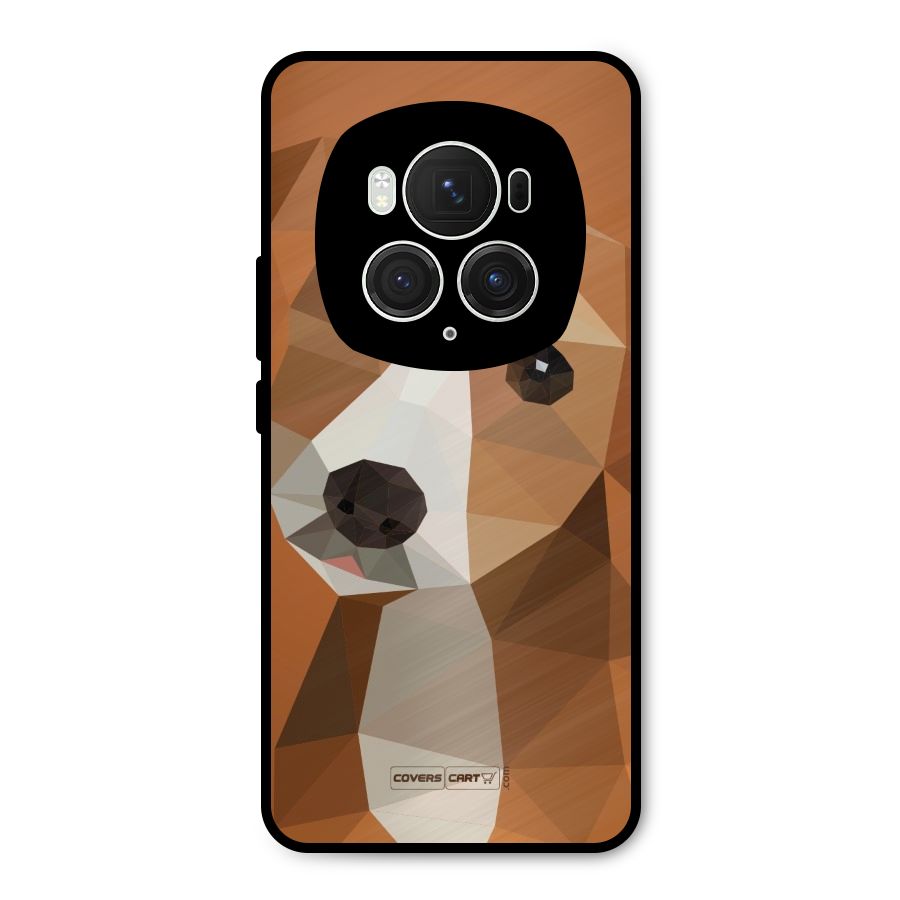 Cute Dog Metal Back Case for Honor Magic6 Pro