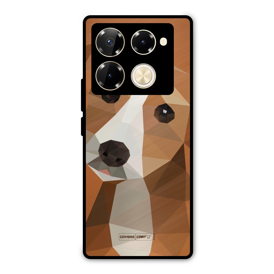 Cute Dog Metal Back Case for Infinix Note 40 Pro Plus