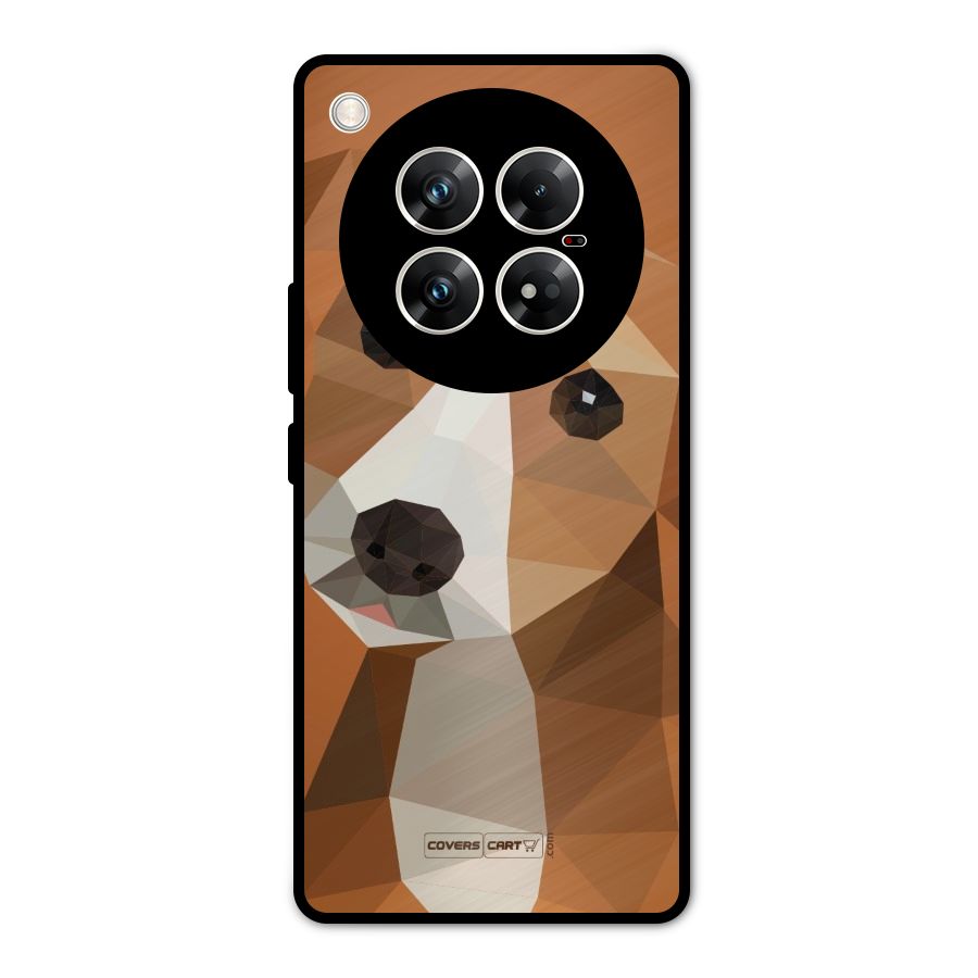 Cute Dog Metal Back Case for Infinix Zero 40 5G