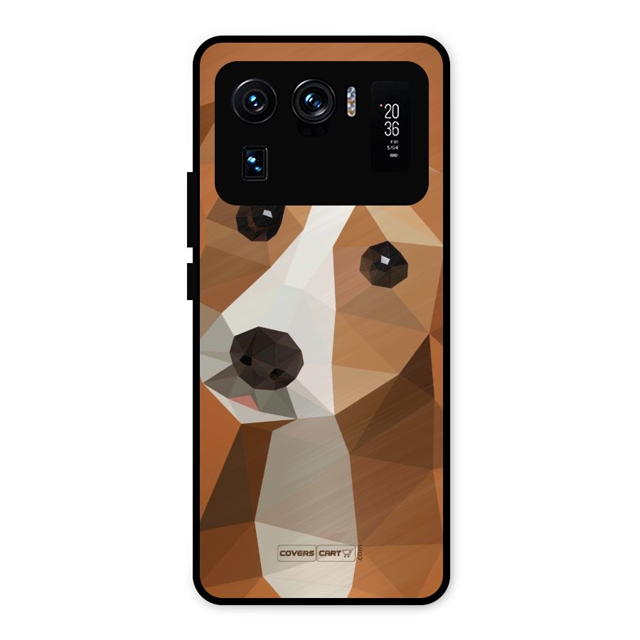 Cute Dog Metal Back Case for Mi 11 Ultra