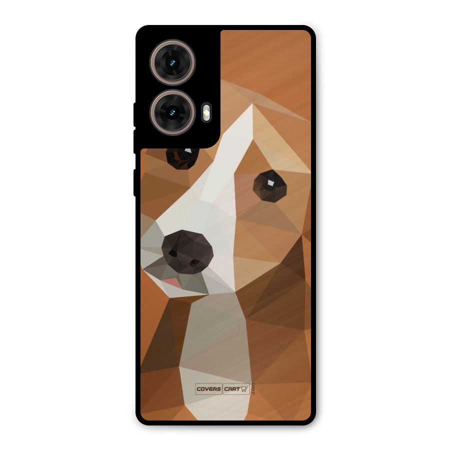 Cute Dog Metal Back Case for Moto G85