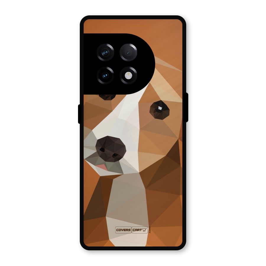 Cute Dog Metal Back Case for OnePlus 11R