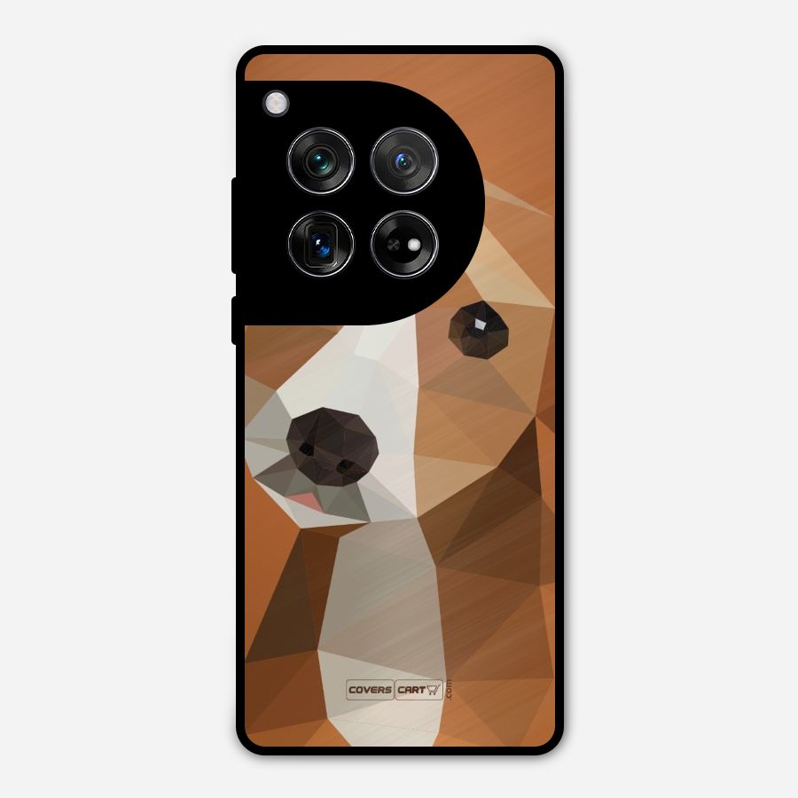 Cute Dog Metal Back Case for OnePlus 12