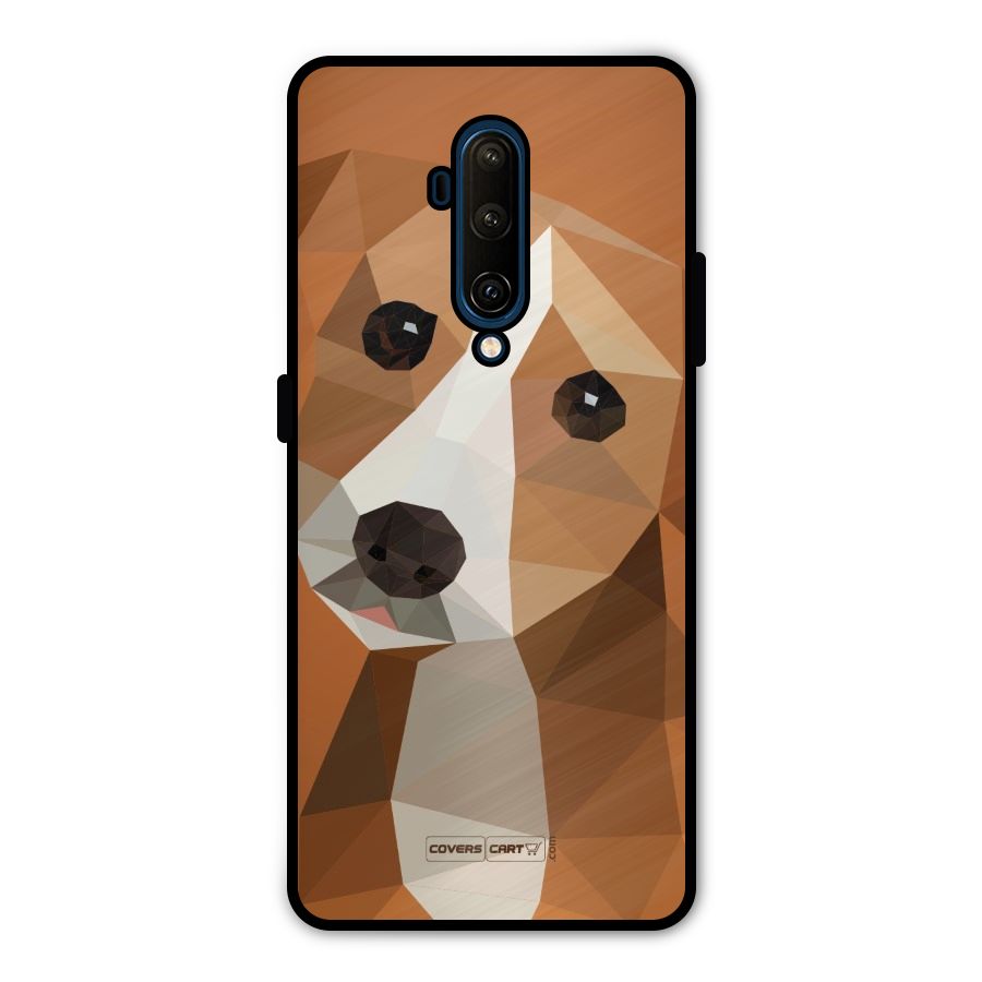 Cute Dog Metal Back Case for OnePlus 7T Pro