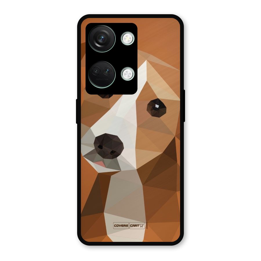 Cute Dog Metal Back Case for OnePlus Nord 3