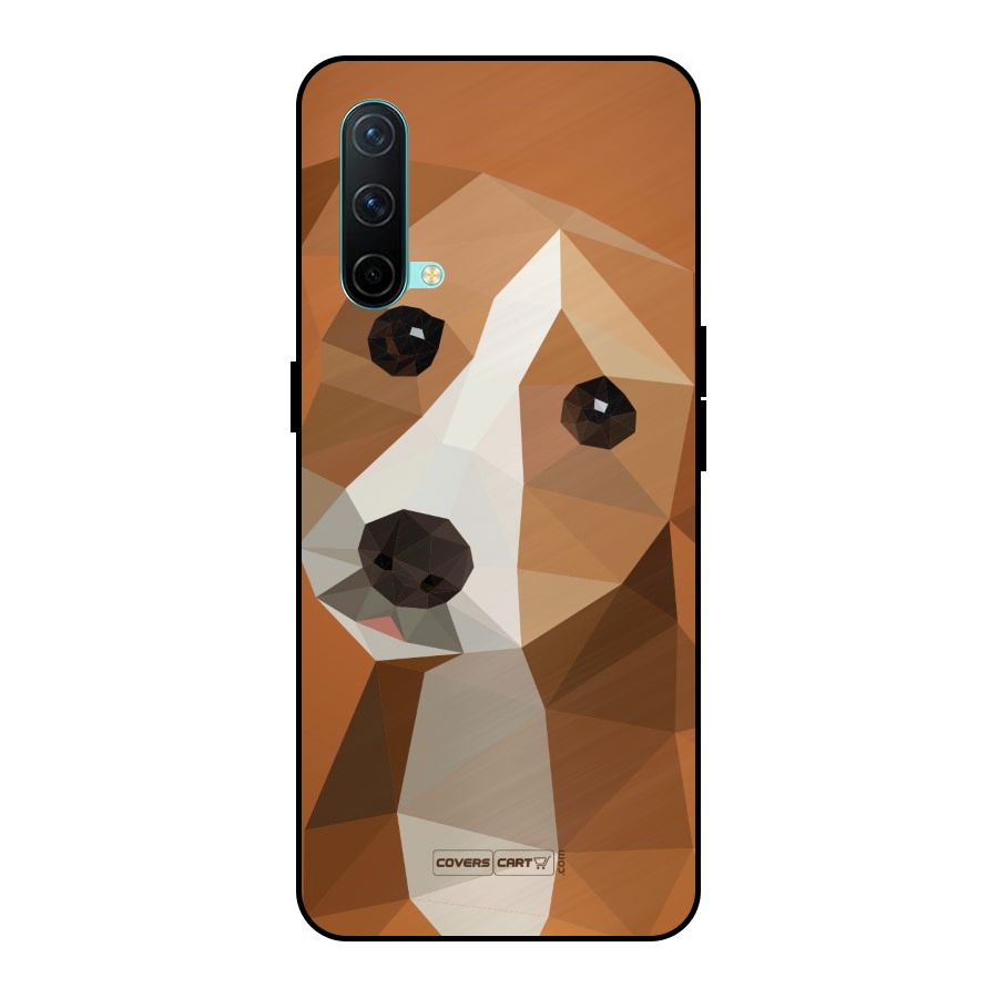 Cute Dog Metal Back Case for OnePlus Nord CE 5G