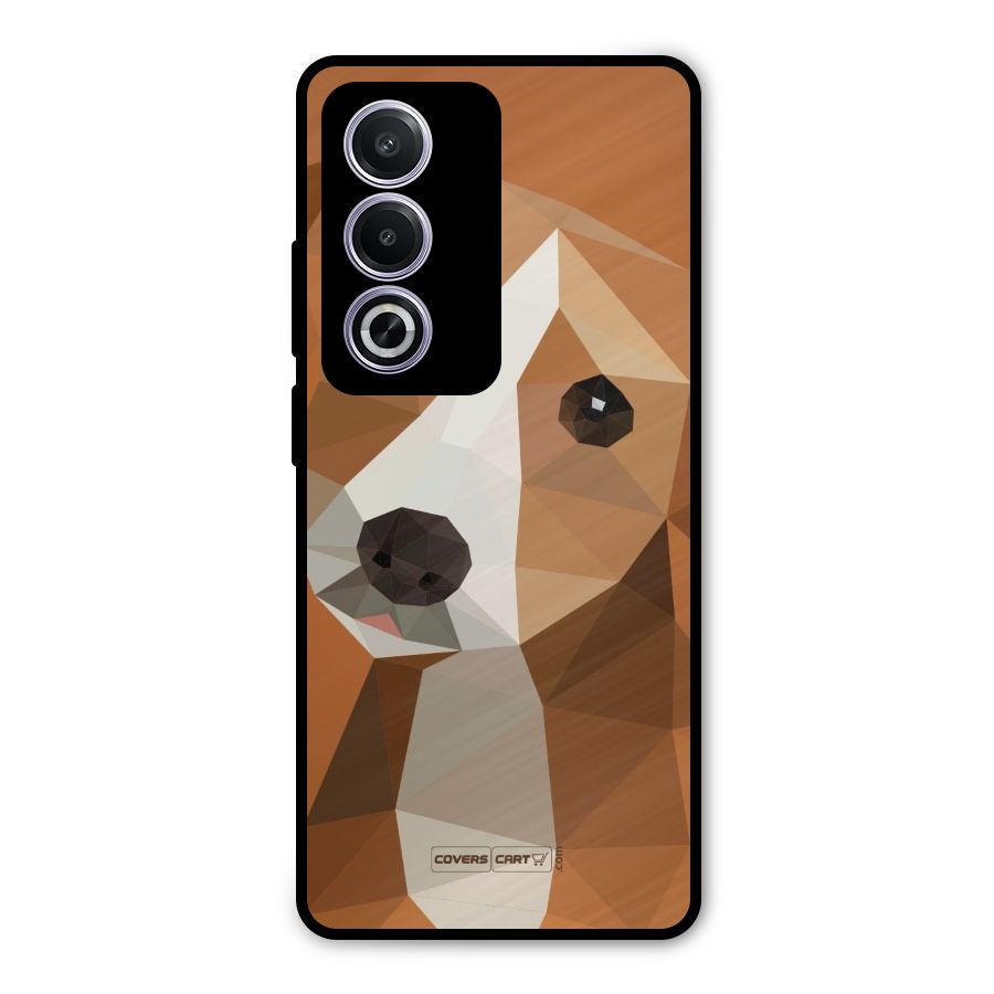 Cute Dog Metal Back Case for Oppo A3 Pro