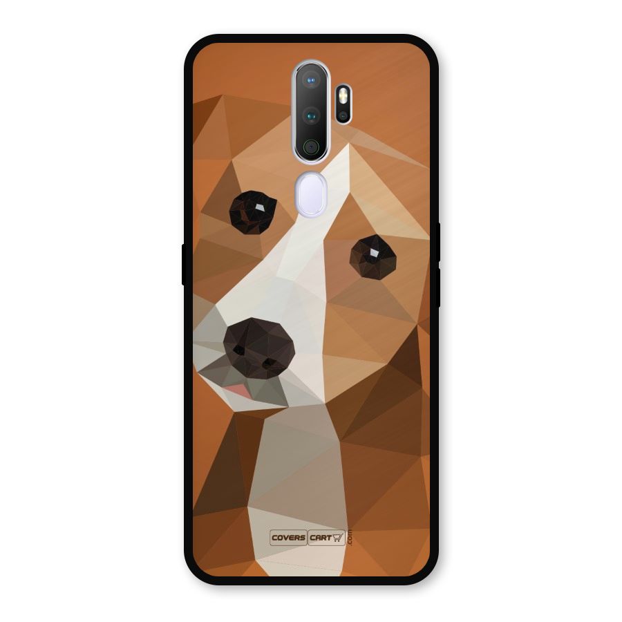 Cute Dog Metal Back Case for Oppo A9 (2020)