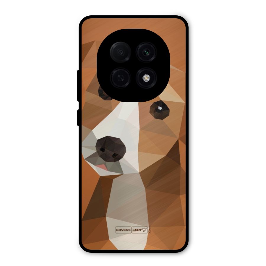 Cute Dog Metal Back Case for Oppo F29 Pro