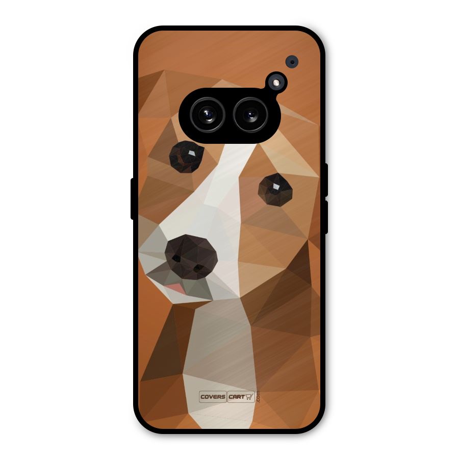 Cute Dog Metal Back Case for Nothing Phone 2a