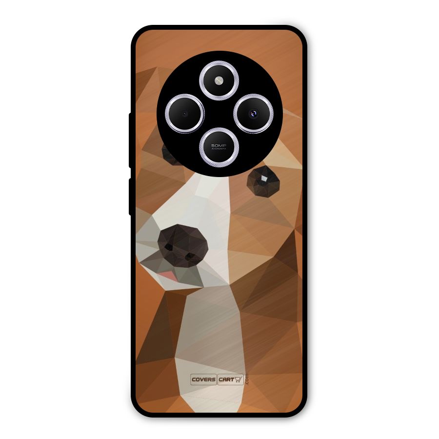 Cute Dog Metal Back Case for Poco C75 5G