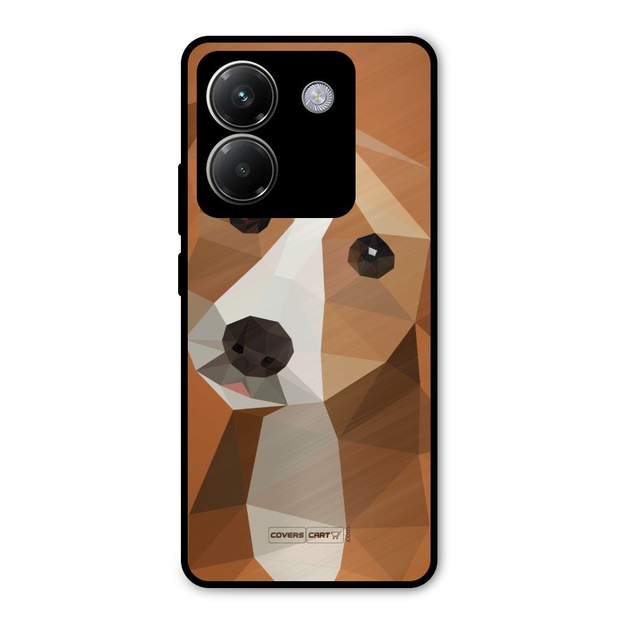 Cute Dog Metal Back Case for Poco M7 Pro 5G
