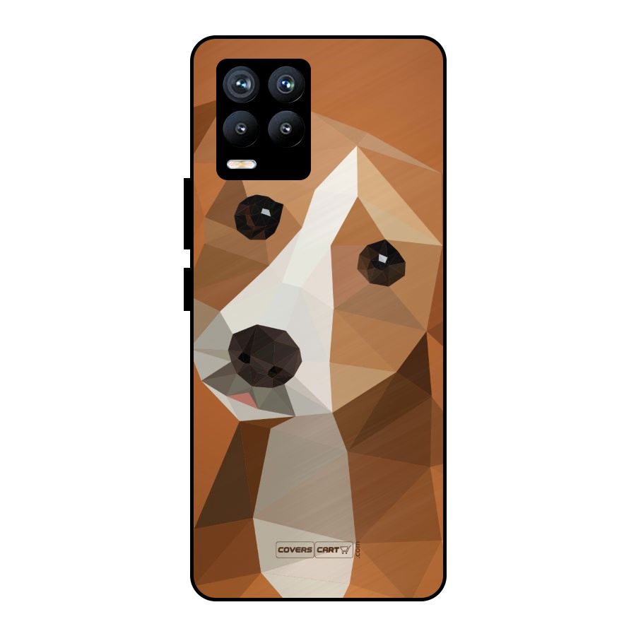 Cute Dog Metal Back Case for Realme 8