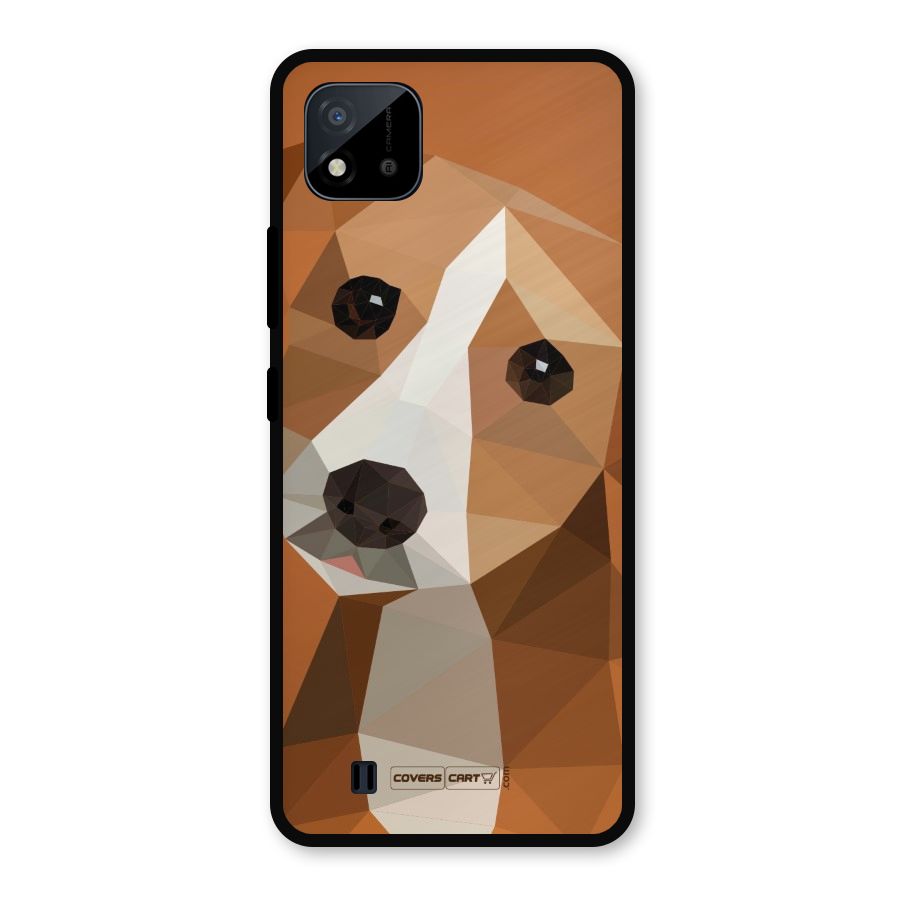 Cute Dog Metal Back Case for Realme C11 2021