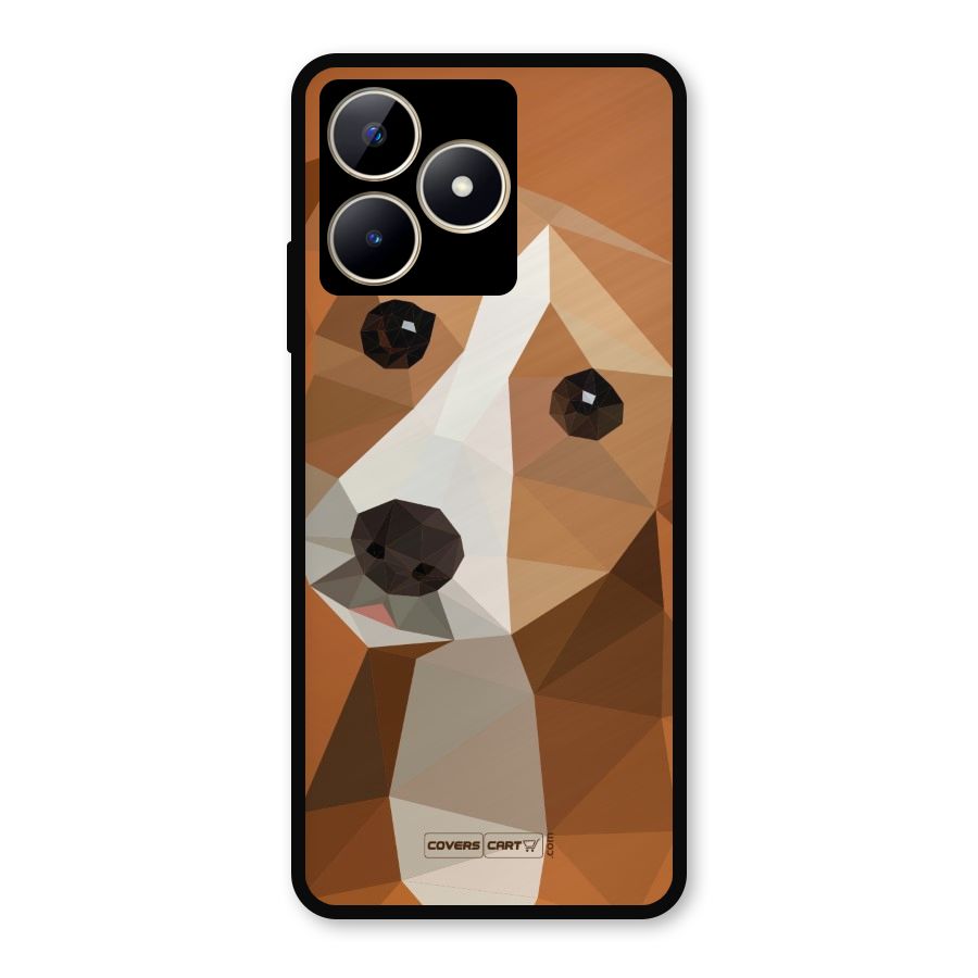 Cute Dog Metal Back Case for Realme C53