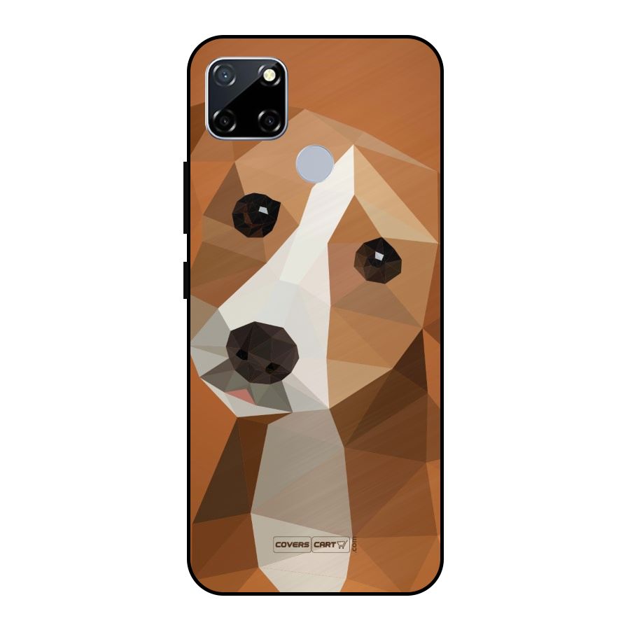 Cute Dog Metal Back Case for Realme Narzo 20