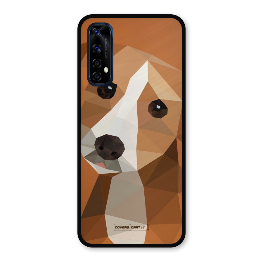 Cute Dog Metal Back Case for Realme Narzo 20 Pro