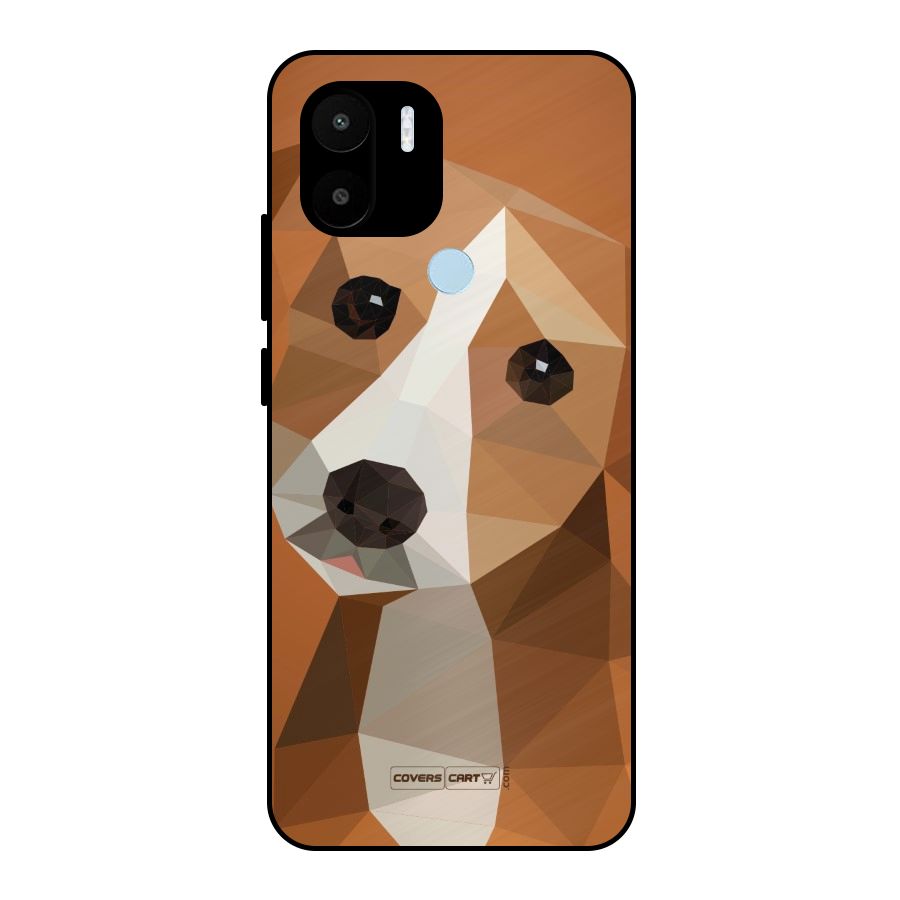 Cute Dog Metal Back Case for Redmi A1+