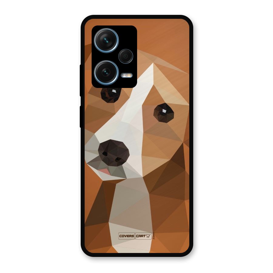 Cute Dog Metal Back Case for Redmi Note 12 Pro Plus 5G