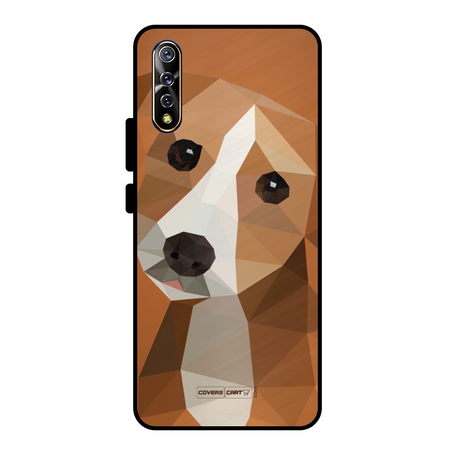 Cute Dog Metal Back Case for Vivo S1