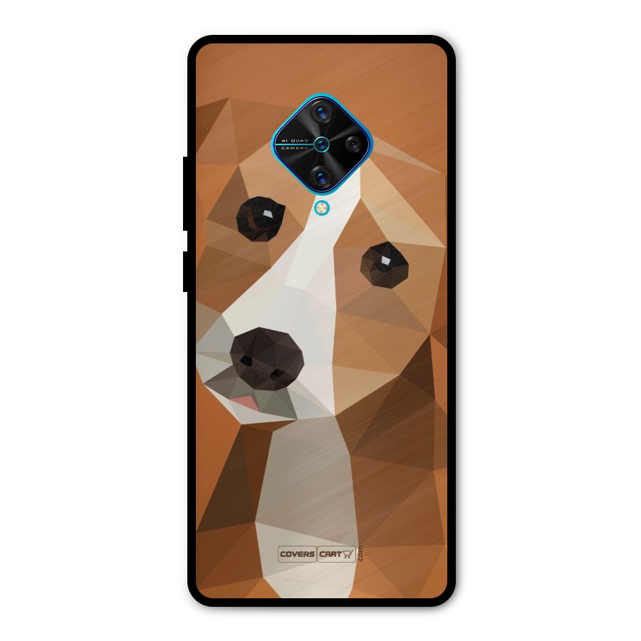 Cute Dog Metal Back Case for Vivo S1 Pro
