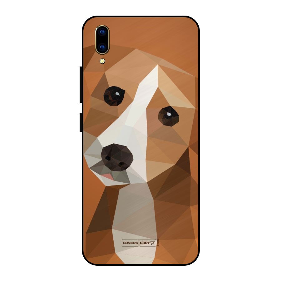 Cute Dog Metal Back Case for Vivo V11 Pro