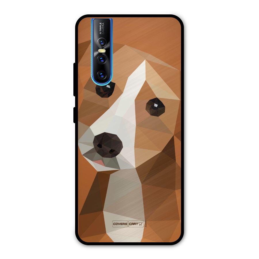 Cute Dog Metal Back Case for Vivo V15 Pro