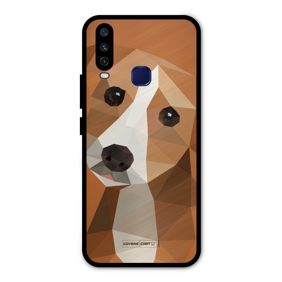 Cute Dog Metal Back Case for Vivo V17