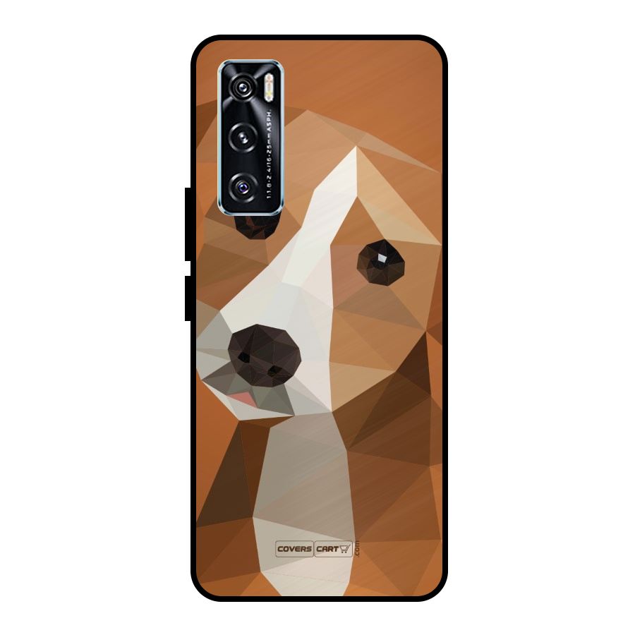 Cute Dog Metal Back Case for Vivo V20 SE
