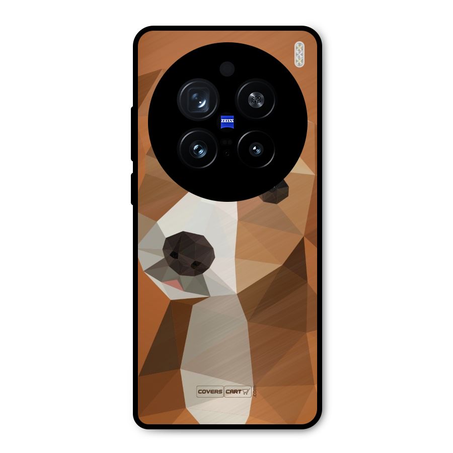 Cute Dog Metal Back Case for Vivo X200 Pro