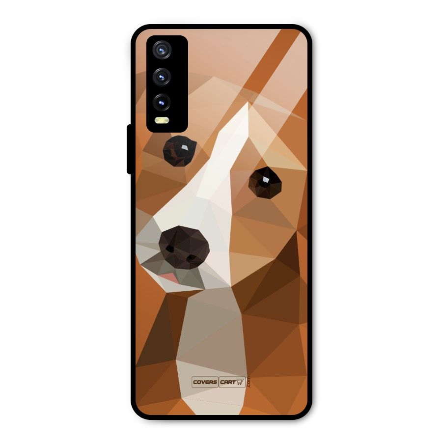 Cute Dog Metal Back Case for Vivo Y20t